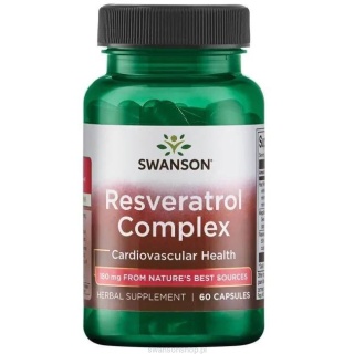Swanson Resweratrol Complex 180 mg 60 kapsułek