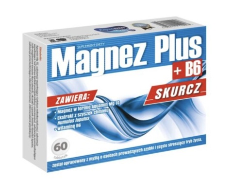 WegaFarm Magnez Plus B6 Skurcz 60 tabletek WegaFarm Magnez Plus B6 Skurcz 60 tabletek