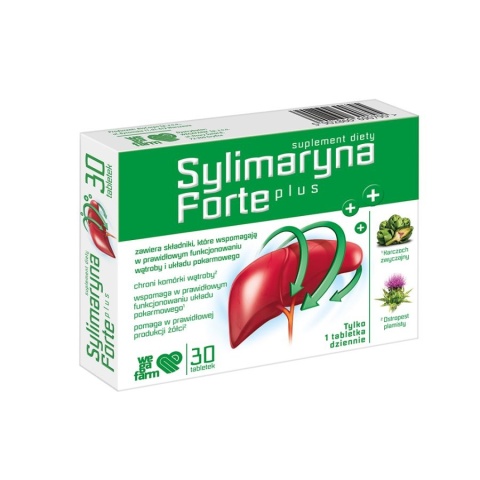 WegaFarm Sylimaryna Forte Plus 30 tabletek WegaFarm Sylimaryna Forte Plus 30 tabletek