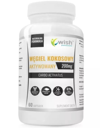 Wish Węgiel kokosowy aktywowany 60 kapsułek