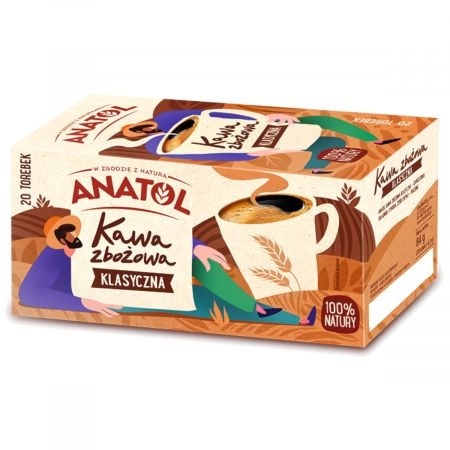 Anatol Kawa zbożowa klasyczna ekspresowa 20 x 4,2 g Anatol Kawa zbożowa klasyczna ekspresowa 20 x 4,2 g