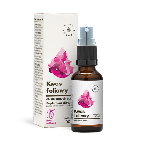 Aura Herbals Kwas foliowy 30ml Aura Herbals Kwas foliowy 30ml