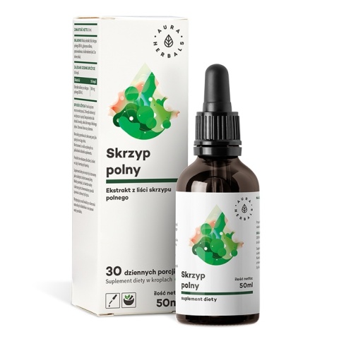 Aura Herbals Skrzyp polny (ekstrakt z liści 4:1) 500mg 50ml Aura Herbals Skrzyp polny (ekstrakt z liści 4:1) 500mg 50ml