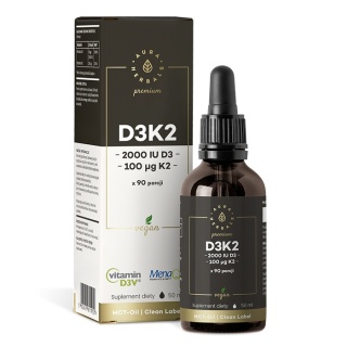 Aura Herbals Witamina D3K2 2000 Premium Vegan 50 ml