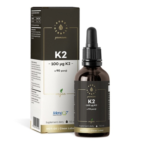 Aura Herbals Witamina K2 100 µg Premium 50 ml Aura Herbals Witamina K2 100 µg Premium 50 ml