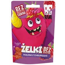 BeRAW Kids Żelki Malina z chrupkami 35 g