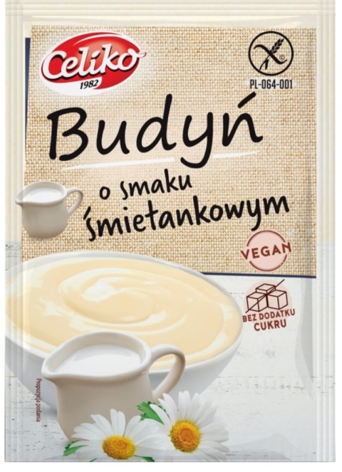 Celiko Budyń O Smaku Śmietankowym Bezglutenowy 40 g Celiko Budyń O Smaku Śmietankowym Bezglutenowy 40 g