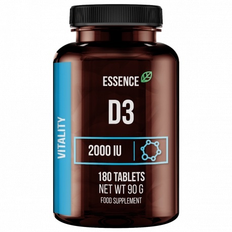 Essence Witamina D3 2000IU 180 tabletek Essence Witamina D3 2000IU 180 tabletek