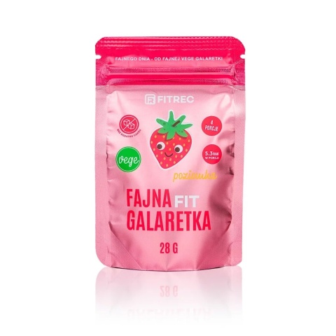 FitRec Fajna Galaretka Poziomka 28g FitRec Fajna Galaretka Poziomka 28g