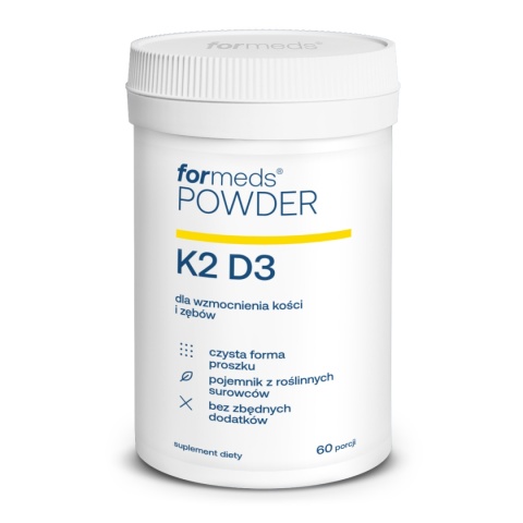 ForMeds Powder K2 D3 Witamina D3 2000 K2-mk7 100 60 porcji ForMeds Powder K2 D3 Witamina D3 2000 K2-mk7 100 60 porcji