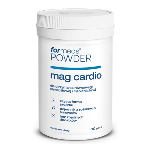 ForMeds Powder MAG CARDIO (magnez, potas, B6) 30 porcji ForMeds Powder MAG CARDIO (magnez, potas, B6) 30 porcji