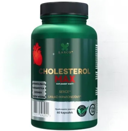 Lanco Nutritions Cholestrol Max 60 kapsułek Lanco Nutritions Cholestrol Max 60 kapsułek