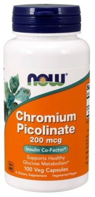 Now Foods Pikolinian Chromu 200 µg 100 kapsułek