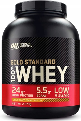 Optimum Nutrition 100% Gold Standard Whey 2270 g Czekolada Masło orzechowe