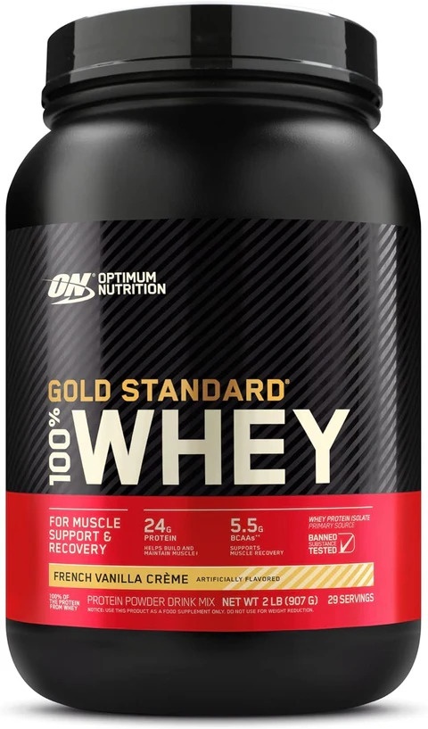 Optimum Nutrition 100% Gold Standard Whey 900 g Francuski krem waniliowy Optimum Nutrition 100% Gold Standard Whey 900 g Francuski krem waniliowy