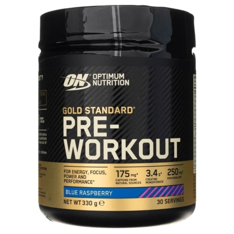 Optimum Nutrition Gold Standard Pre-Workout Blue Raspberry 330 g Optimum Nutrition Gold Standard Pre-Workout Blue Raspberry 330 g