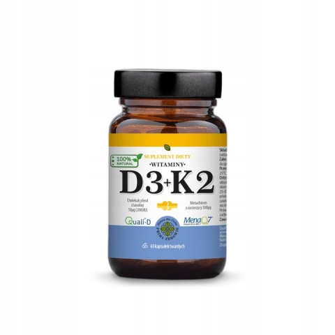 Primabiotic Witamina D3 + K2 60 kapsułek Primabiotic Witamina D3 + K2 60 kapsułek