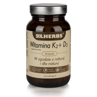 SOLHERBS Witamina K2+D3 60 kapsułek