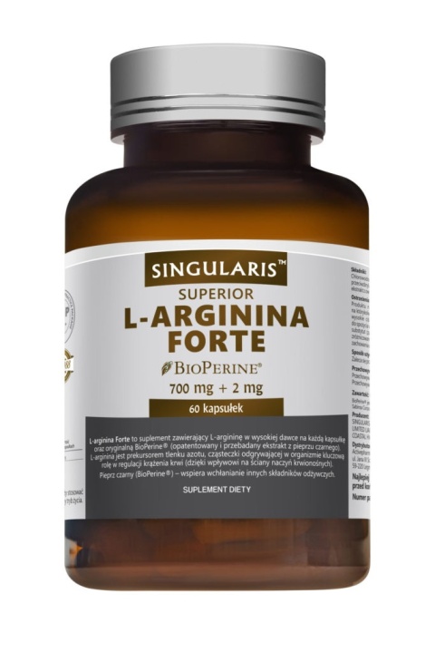 Singularis Superior L-Arginina Forte 700 mg 60 kapsułek Singularis Superior L-Arginina Forte 700 mg 60 kapsułek