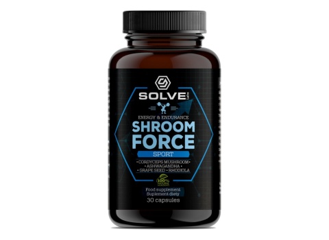 SolveLabs Shroom Force - Cordyceps Sinensis Atp Pre-workout 30 kapsułek SolveLabs Shroom Force - Cordyceps Sinensis Atp Pre-workout 30 kapsułek