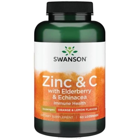 Swanson Czarny Bez + Cynk + Witamina C + Echinacea 60 tabletek Swanson Czarny Bez + Cynk + Witamina C + Echinacea 60 tabletek