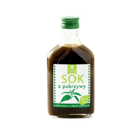 Zielona Tłocznia Sok z pokrzywy 100% 200ml Zielona Tłocznia Sok z pokrzywy 100% 200ml