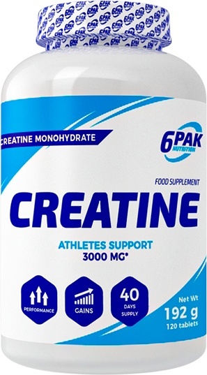 6PAK Creatine Monohydrate 120 tabletek