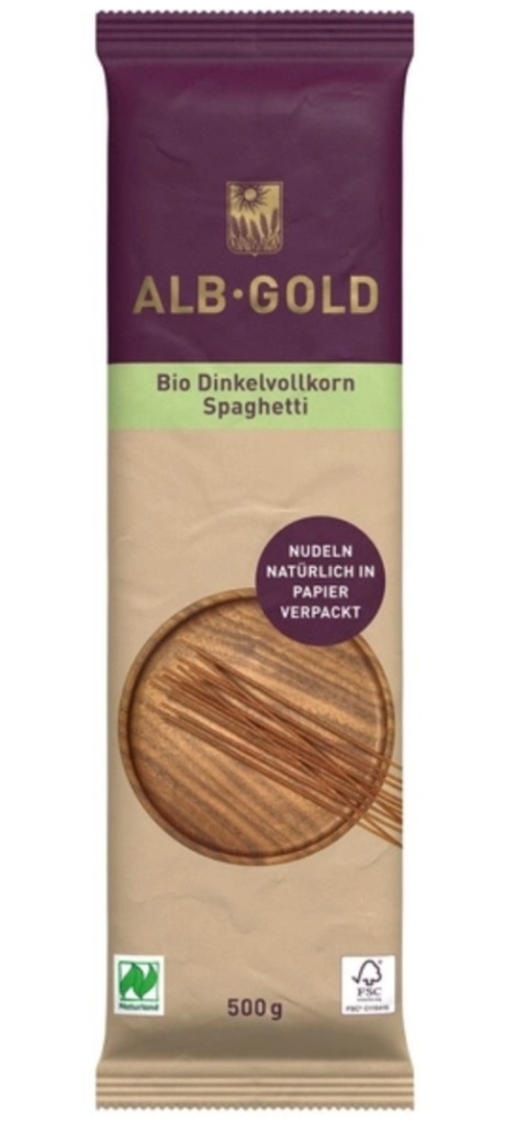 Alb Gold Makaron (Orkiszowy Razowy) Spaghetti BIO 500 g Alb Gold Makaron (Orkiszowy Razowy) Spaghetti BIO 500 g