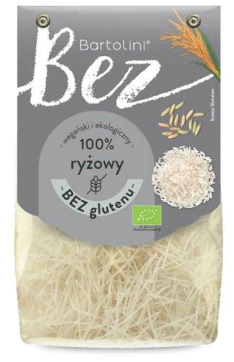Bartolini Makaron Ryżowy Krajanka Bezglutenowy BIO 250 g Bartolini Makaron Ryżowy Krajanka Bezglutenowy BIO 250 g
