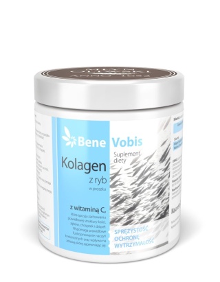 Bene Vobis Kolagen Rybi (hydrolizat żelatynowy) z Witaminą C 250 g