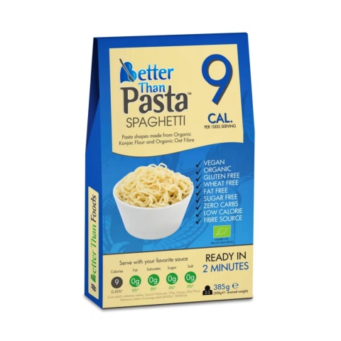Better Than Foods Makaron Konjac Spaghetti Bezglutenowy BIO 385g Better Than Foods Makaron Konjac Spaghetti Bezglutenowy BIO 385g