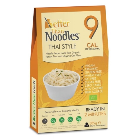 Better Than Foods Makaron Konjac Thai Style Bezglutenowy BIO 385g Better Than Foods Makaron Konjac Thai Style Bezglutenowy BIO 385g