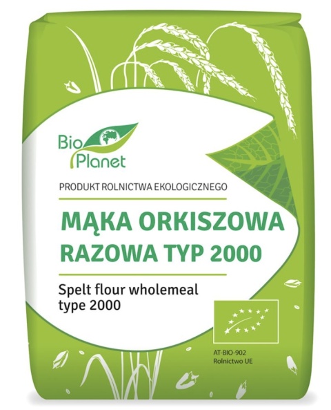 Bio Planet Mąka Orkiszowa Razowa Typ 2000 BIO 1 kg Bio Planet Mąka Orkiszowa Razowa Typ 2000 BIO 1 kg