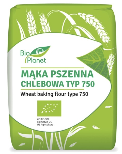 Bio Planet Mąka Pszenna Chlebowa Typ 750 BIO 1 kg Bio Planet Mąka Pszenna Chlebowa Typ 750 BIO 1 kg