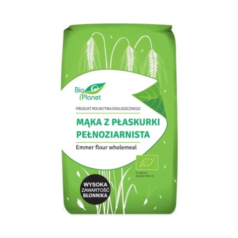 Bio Planet Mąka Z Płaskurki Pełnoziarnista BIO 500 g Bio Planet Mąka Z Płaskurki Pełnoziarnista BIO 500 g