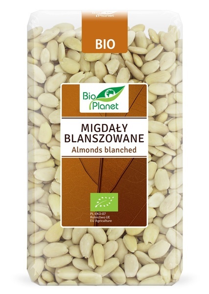 Bio Planet Migdały Blanszowane BIO 1 kg Bio Planet Migdały Blanszowane BIO 1 kg