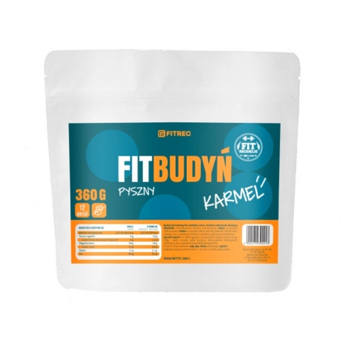 FitRec Fit Budyń Karmelowy bez cukru 360g FitRec Fit Budyń Karmelowy bez cukru 360g
