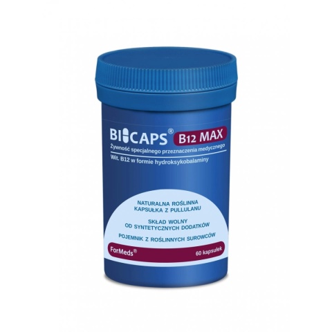 ForMeds Bicaps Witamina B12 MAX 1000 µg 60 kapsułek ForMeds Bicaps Witamina B12 MAX 1000 µg 60 kapsułek