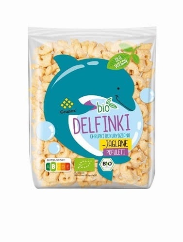 Granex Chrupki Kukurydziano-Jaglane Delfinki BIO 80 g Granex Chrupki Kukurydziano-Jaglane Delfinki BIO 80 g