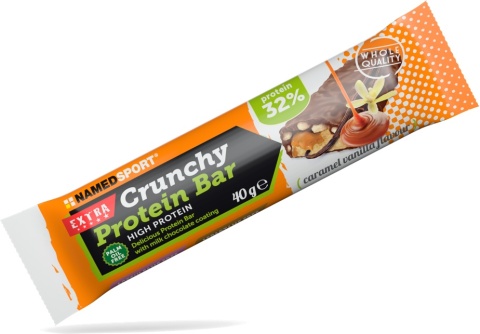 Namedsport Crunchy Protein Bar Baton wysokobiałkowy o smaku karmelowo - waniliowym 40 g Namedsport Crunchy Protein Bar Baton wysokobiałkowy o smaku karmelowo - waniliowym 40 g