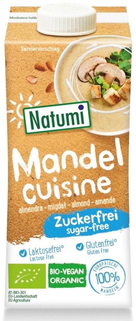 Natumi Krem Migdałowy Nie Zawiera Cukrów Bezglutenowy BIO 200 ml Natumi Krem Migdałowy Nie Zawiera Cukrów Bezglutenowy BIO 200 ml
