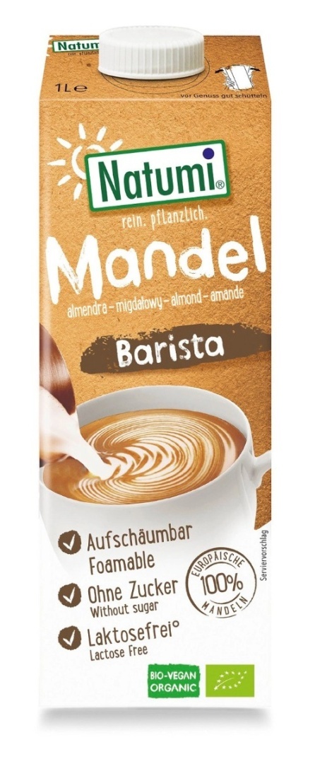 Natumi Napój Migdałowy Barista Nie Zawiera Cukrów BIO 1 L Natumi Napój Migdałowy Barista Nie Zawiera Cukrów BIO 1 L