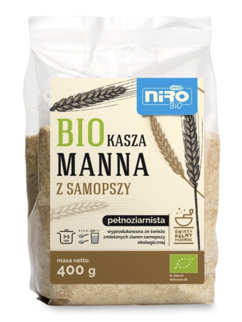 Niro Kasza Manna Z Samopszy BIO 400 g Niro Kasza Manna Z Samopszy BIO 400 g