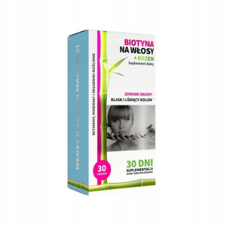 Noble Health Biotyna na włosy + krzem 30 tabletek