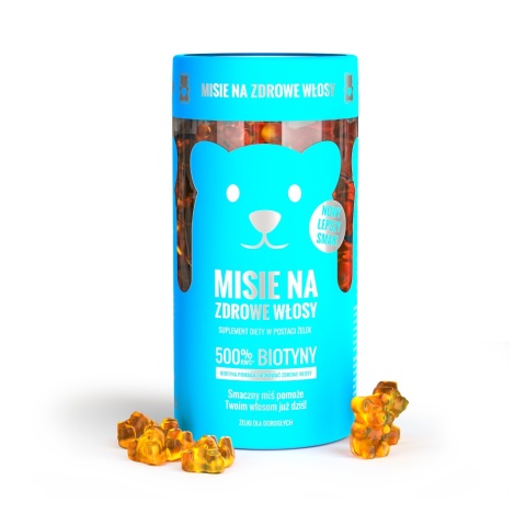 Noble Health Misie na zdrowe włosy 60 żelek Noble Health Misie na zdrowe włosy 60 żelek