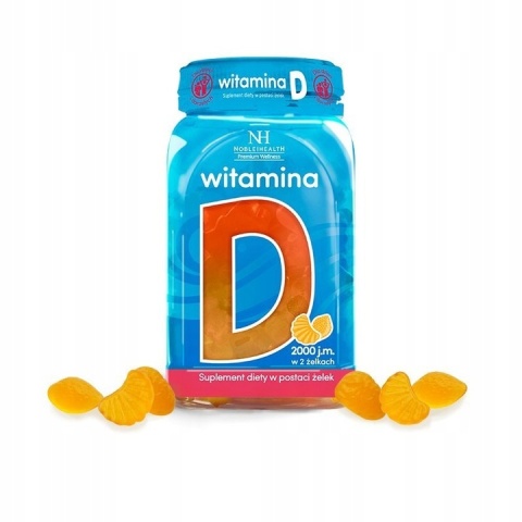 Noble Health Witamina D 60 żelek Noble Health Witamina D 60 żelek