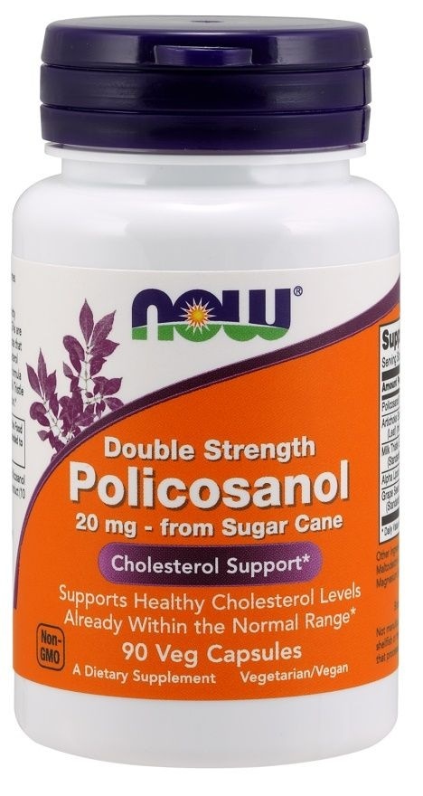 Now Foods Policosanol 20 mg 90 kapsułek Now Foods Policosanol 20 mg 90 kapsułek