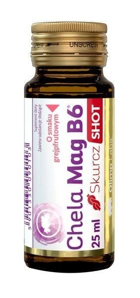 Olimp Chela - Mag B6 Skurcz Shot 25 ml o smaku grejpfrutowym Olimp Chela - Mag B6 Skurcz Shot 25 ml o smaku grejpfrutowym