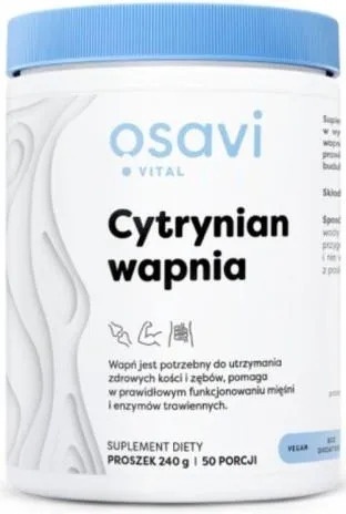 Osavi Cytrynian Wapnia proszek 240 g