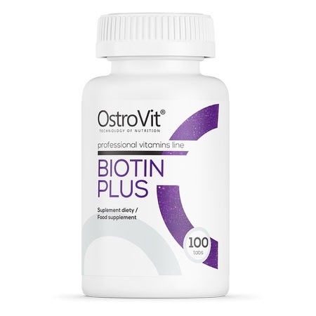 OstroVit Biotyna Plus 100 tabletek OstroVit Biotyna Plus 100 tabletek